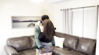 Cuckold white wife smears bbc cum all over after intense sex adventure