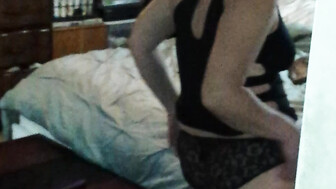 Beth showing off to Mark