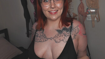 Tattooed redhead white girl and huge BBC lover