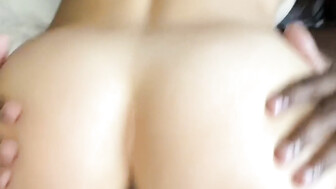 White wife in sexy lingerie enjoyed this huge black cock