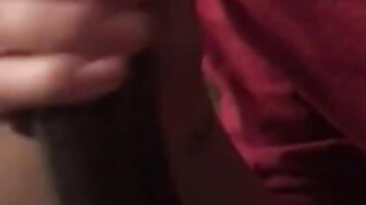 White wife having fun sucking big black cock