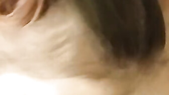 Blowjob and big cumshot on her pretty face