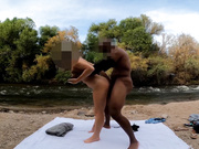 Blond cuckold white wife's bbc fuck session in the middle of nowhere