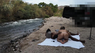 Blond cuckold white wife's bbc fuck session in the middle of nowhere