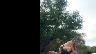 Blond cuckold white wife's bbc fuck session in the middle of nowhere