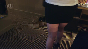 Cuckold blond holds hubby's hand while bbc was pounding her from behind