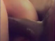 Sweetheart hot married woman getting ANAL pleasure with black dude