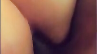 Sweetheart hot married woman getting ANAL pleasure with black dude