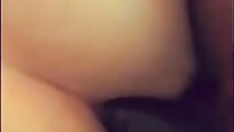 Sweetheart hot married woman getting ANAL pleasure with black dude