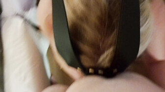 Wife throats another cock