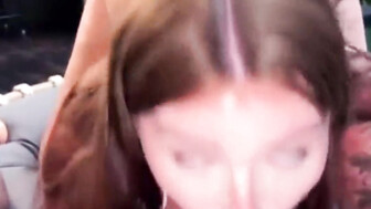 Amazing white girl with big tits was enjoying BBC