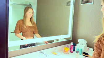 Pretty white blonde girl is ready for a big black cock