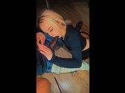 Sucked daddy black cock before going out