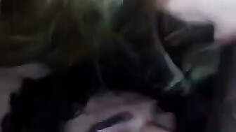 Wifey asks BBC to choke her and hubby with his cock