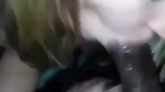 Wifey asks BBC to choke her and hubby with his cock