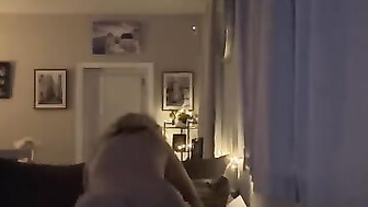 Cheating BBW caught on home cam