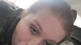 Black cock sloppy sucking redhead cumslut