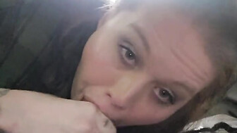 Black cock sloppy sucking redhead cumslut