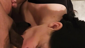 She taking care of the black dick