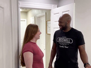 Fiery ginger fucks that bbc bareback and gets that hairy bush creampied