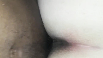 Thick BBC slut fuckes in all holes