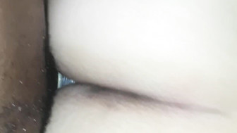 Thick BBC slut fuckes in all holes