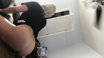 Hot blonde rides first BBC