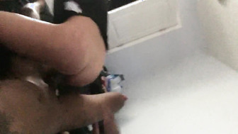 Hot blonde rides first BBC