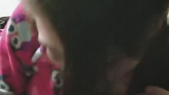 GF sucking black cock