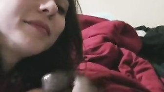 GF sucking black cock