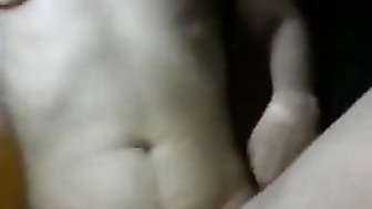 Shy girlfriend shared with friend she cums on his dick