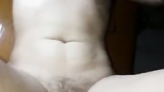 Shy girlfriend shared with friend she cums on his dick