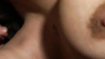 Tit fuck and blowjob