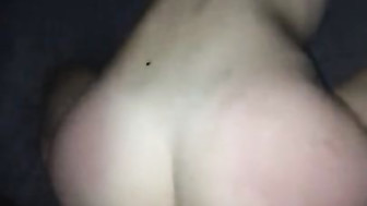 Skinny white gf fucks long black dick