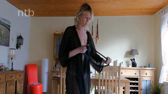 Blond MILF wife having fun with BBC
