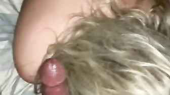 Perfect body blonde sucks and fucks BBC