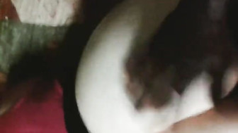 Big white ass long black dick