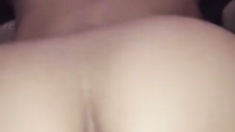 Asian hottie with creamy pussy