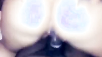 Phatassed blond girl rides black cock