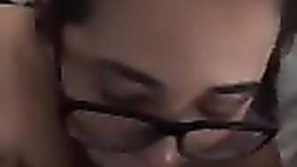 Young wife blowing BBC