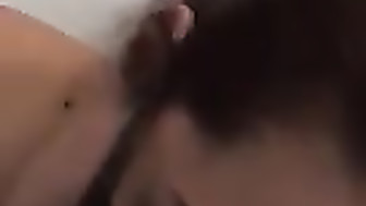 Young wife blowing BBC