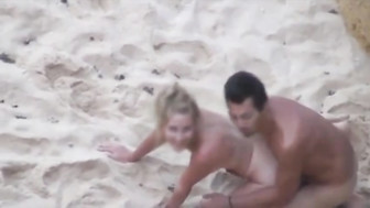 Slutwife get Caught on the Beach