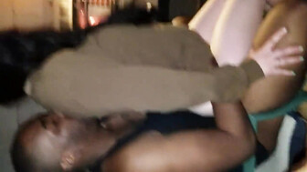 Cuck flims her wife with BBC and enjoy sloppy second in Garage