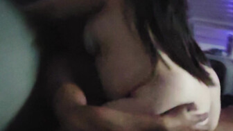 Wife rides bull on couch