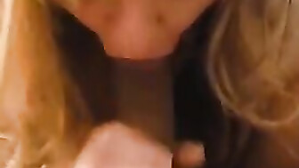 Gorgeous Hotwife Jen sucks an amazing Black dick