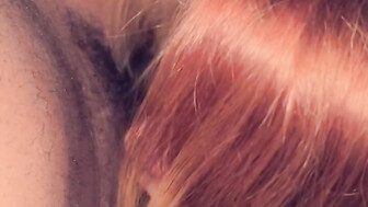 Making love to daddys BBC with throat and tongue