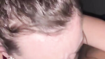 Wet Mouth wife sloppy sucking black cock