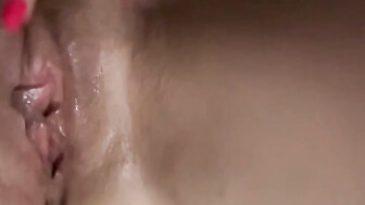 Wife spreading on the bed for comments