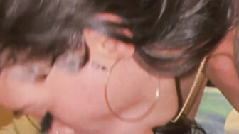 Honey loves giving sloppy blowjobs