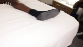 Pretty white wife cuckold with younger black bull